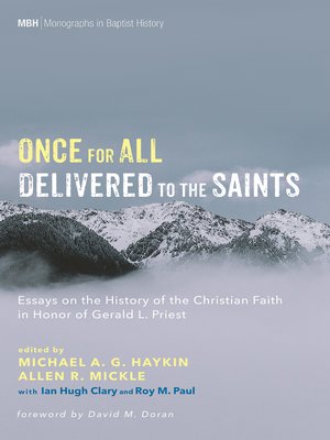 cover image of Once for All Delivered to the Saints